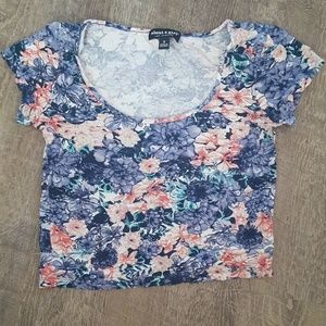 Floral crop top
